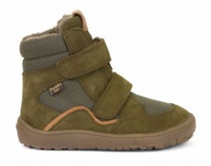 Froddo barefoot winter high boots with membrane dark green | 23, 24, 25, 28, 30