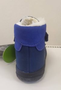 Jonap zimní barefoot boty Jerry MF modré - vločka zezadu