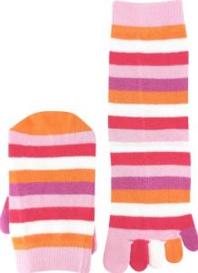 Prstové ponožky Prstan-a 10 - pinkfly detail