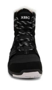 Zimní barefoot boty Xero shoes Alpine W black without trees zepředu