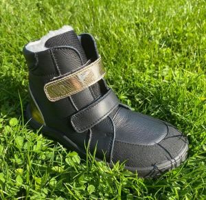 Winter boots Baby bare Febo winter - black/gold | 25, 26, 27, 28, 29, 30, 31, 32, 33