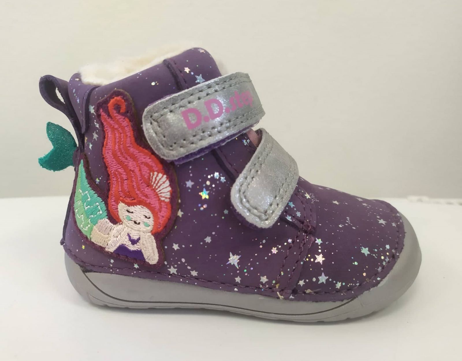 Barefoot Winter boots DDstep 070 - purple - mermaid