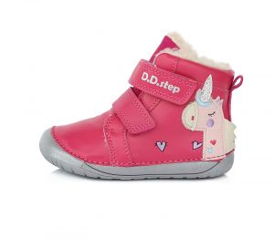 Zimní BF boty DDstep 070 - růžové - jednorožec