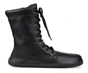 Barefoot high boots Ahinsa Jaya - black - zip | 41