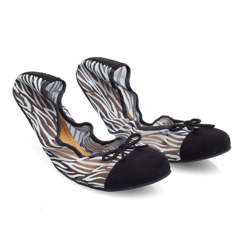 Barefoot Ballerina shoes Zaqq Twist sling grey/black