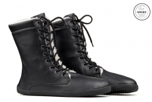 Barefoot Barefoot winter boots Ahinsa Jaya - black Ahinsa shoes