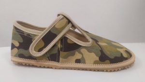 Beda barefoot - army velcro slippers with heel | 23, 25