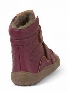 Froddo barefoot zimní vysoké boty - bordeaux zezadu