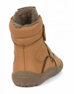 Froddo barefoot zimní vysoké boty - cognac zezadu