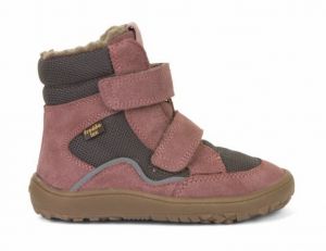 Froddo barefoot winter high boots with membrane grey/pink | 24, 25, 27, 28, 29, 32, 35, 36, 37, 40