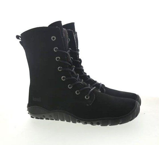 Barefoot outdoorové zimní boty Koel Faro black