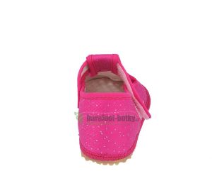 Barefoot Beda barefoot - slippers with holes - pink glittering
