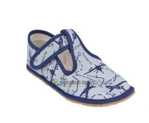 Barefoot Beda barefoot - Velcro slippers - airplanes
