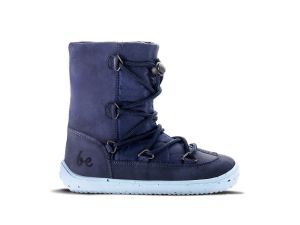 Children's winter barefoot snowshoes Be Lenka Snowfox 2.0 - dark/light blue | 27