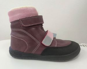 Jonap winter barefoot shoes Falco burgundy - wool | 22, 23, 26, 29, 30