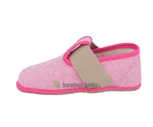 Pegres barefoot papuče růžové BF01 bok