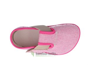 Pegres barefoot papuče růžové BF01 shora