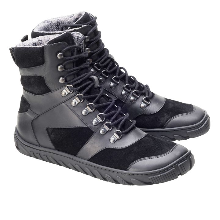Barefoot High boots Zaqq Explorer black waterproof