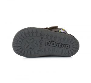 Barefoot Winter boots DDstep 070 - grey-brown - Christmas
