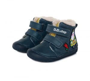 Winter boots DDstep 070 - blue - Christmas | 20, 21, 22, 23