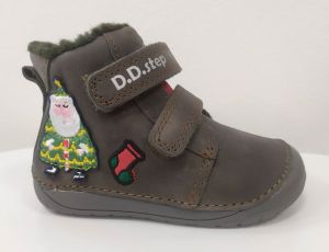 Winter boots DDstep 070 - grey-brown - Christmas | 20, 21, 22, 23, 24