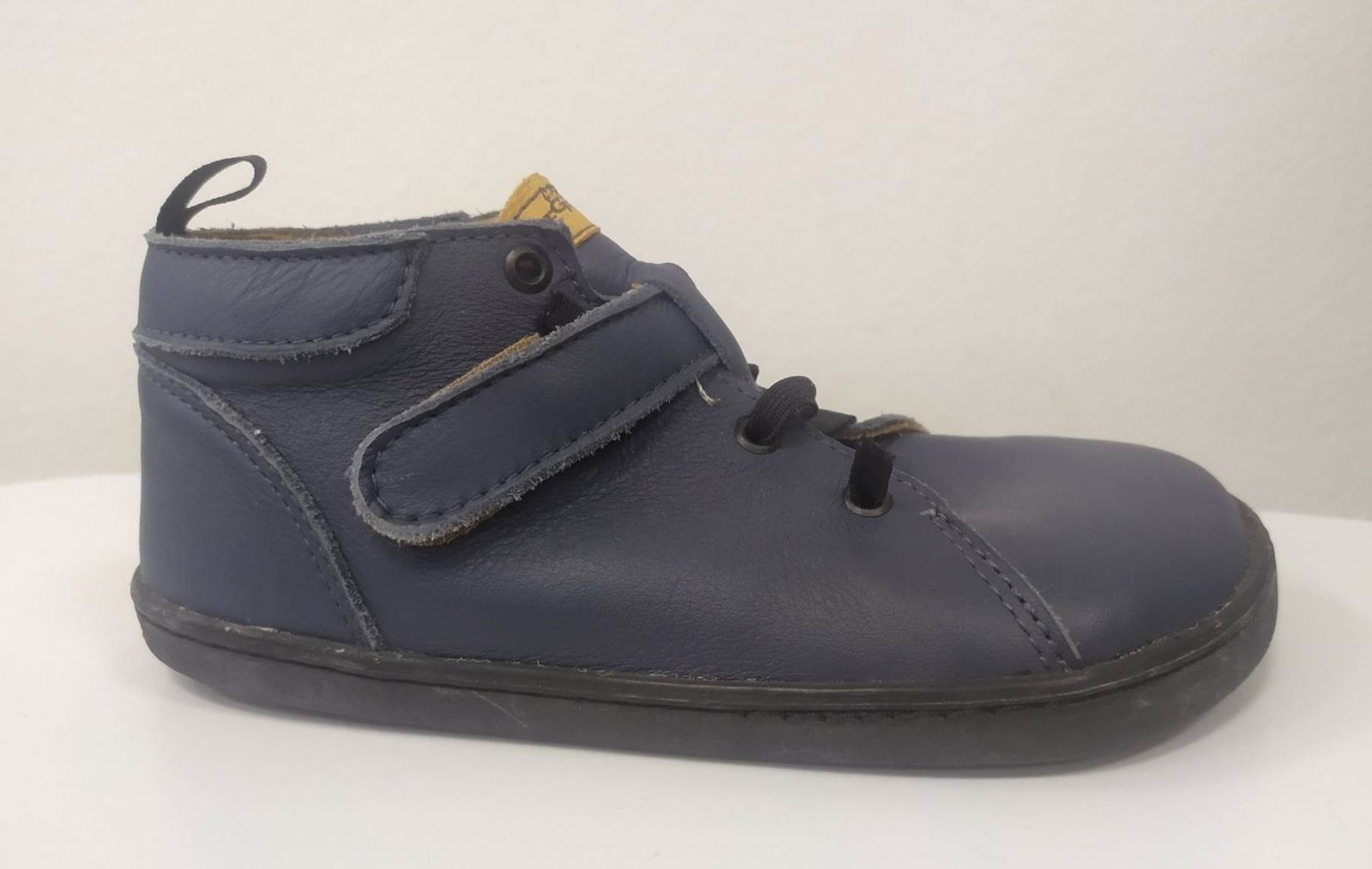 Barefoot kožené boty Pegres BF52 - modrá