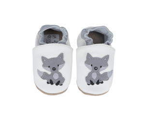 Barefoot BaBice liška slippers - white