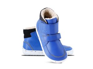 Dětské zimní barefoot boty Be Lenka Panda 2.0 - blue/white pár