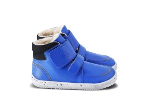 Dětské zimní barefoot boty Be Lenka Panda 2.0 - blue/white bok