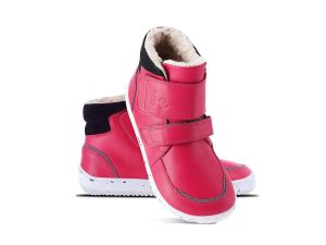 Dětské zimní barefoot boty Be Lenka Panda 2.0 - raspberry pink pár