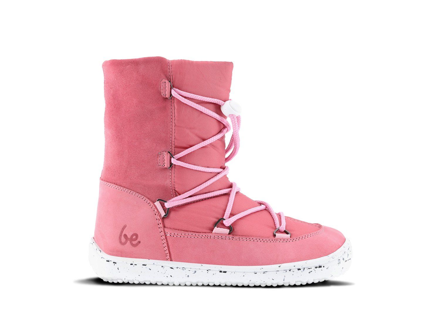 Barefoot Children's winter barefoot snowshoes Be Lenka Snowfox 2.0 - rose pink