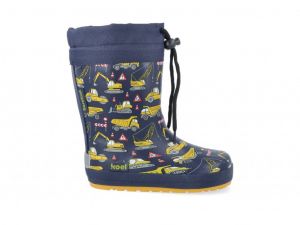 Insulated barefoot boots Koel - Tractor blue | 28, 29, 31, 32