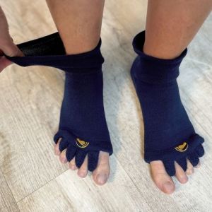Adjustment socks Navy extra stretch
