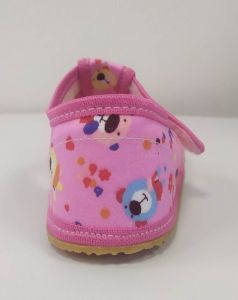 Barefoot Baby bare shoes slippers - pink teddy