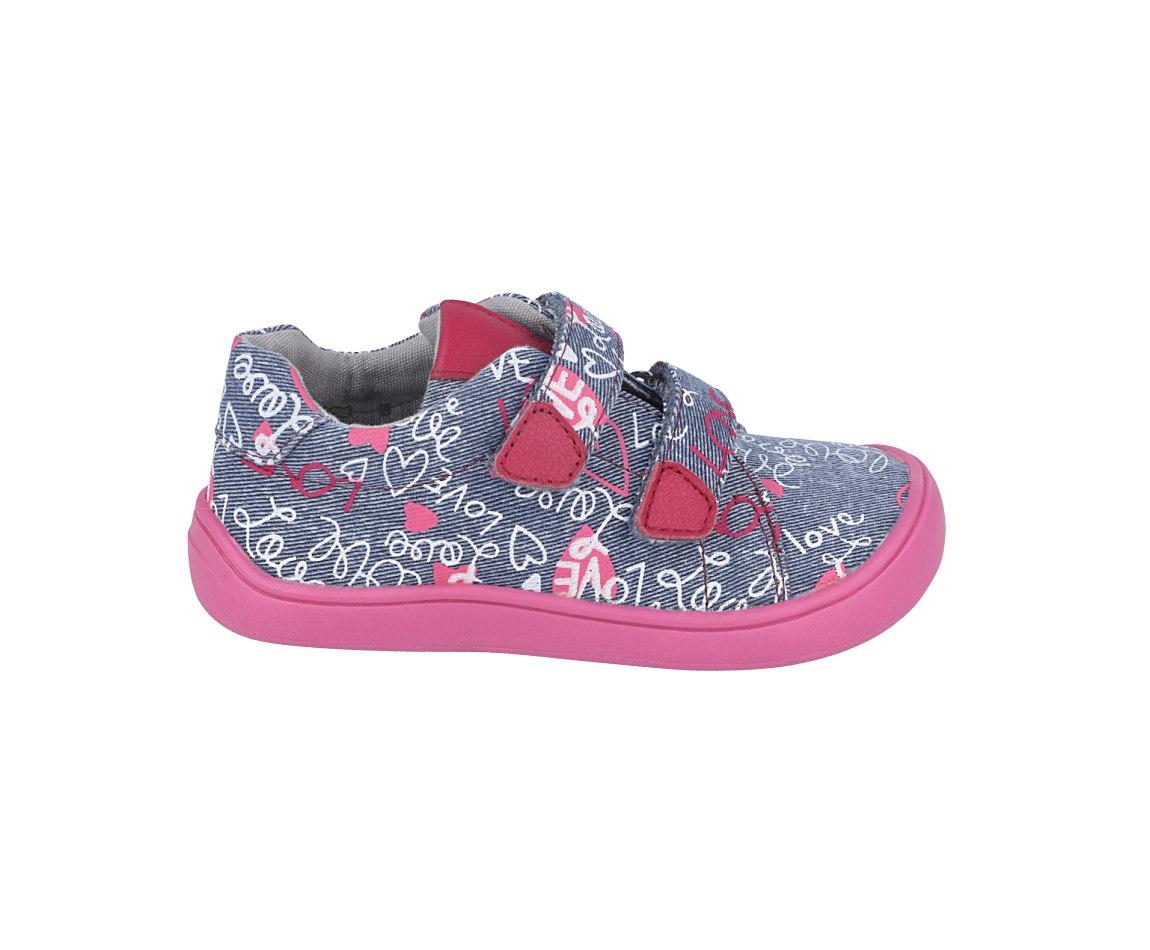 Barefoot Protetika Roby fuxia - canvas sneakers