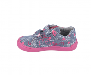 Barefoot Protetika Roby fuxia - canvas sneakers