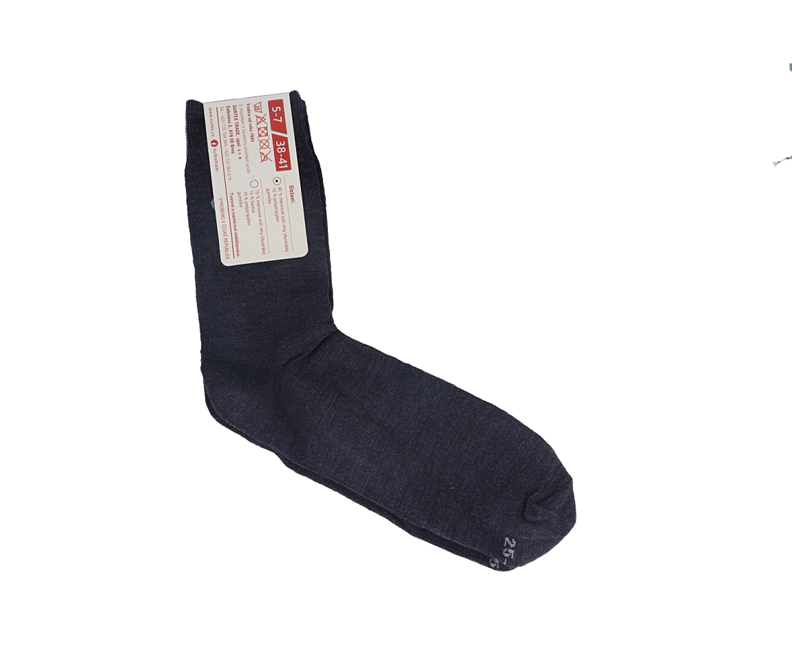 Barefoot Surtex social socks - dark gray highlights