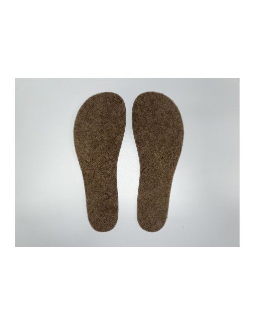 Barefoot Zkama shoe inserts - brown fleece Zkama Shoes