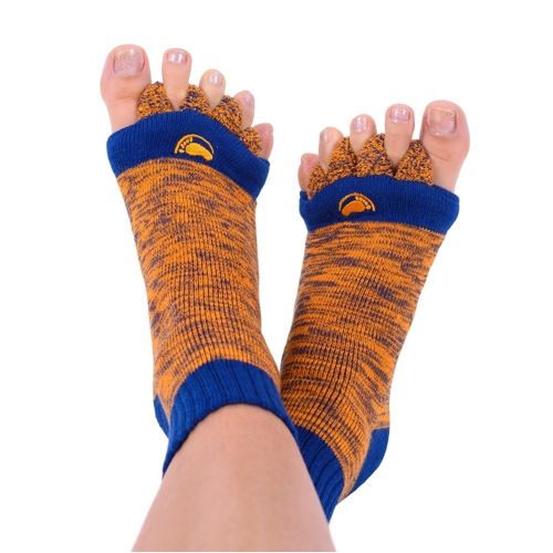 Barefoot Adjustment socks Orange/blue HAPPY FEET