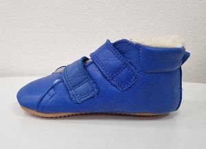 Barefoot boty Froddo Prewalkers zimní sheepskin - blue electric bok
