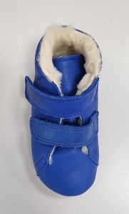 Barefoot boty Froddo Prewalkers zimní sheepskin - blue electric shora