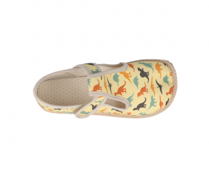 Barefoot Beda barefoot - Velcro slippers - dino