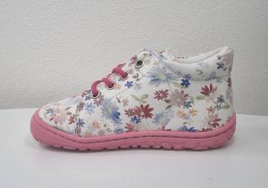Barefoot Lurchi barefoot shoes - Nani napa white flower
