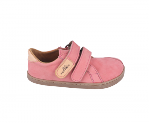 Barefoot leather shoes Pegres BF54 - pink nubuck | 25, 26, 28, 29, 30