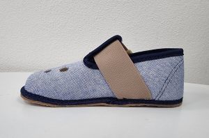 Pegres barefoot papuče BF03 modré bok