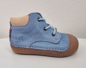 Barefoot leather shoes Koel4kids Avery nubuck - celeste | 21, 23