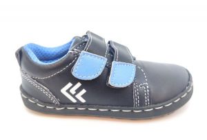 Barefoot leather year-round shoes EF  Frank navy  | 26, 27, 28, 29, 30