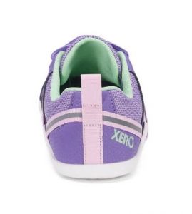 Dětské barefoot tenisky Xero shoes Prio lilac/pink zezadu