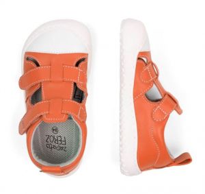 Kožené sandálky Zapato Feroz Javea rocker coral shora