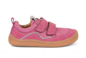Barefoot year-round sneakers Froddo fuxia - 2 Velcro fasteners